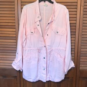 Faded glory light weight button up jacket